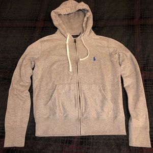 Polo Ralph Lauren zip-up hoodie.